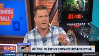 Good Morning Football | Mike Rob \u0026 Kyle Brandt: When will Patriots start to miss Rob Gronkowski?