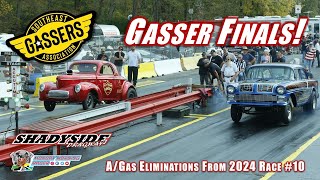 Gasser Finals! Southeast Gassers Association 2024 | A/Gas Eliminations | Shadyside Dragway Last Race