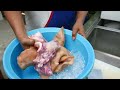 Thai Food - PIG HEAD KNIFE SKILLS Pork Stir Fry Aoywaan Bangkok Thailand