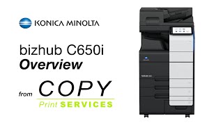 Konica Minolta bizhub C650i - Quick Intro