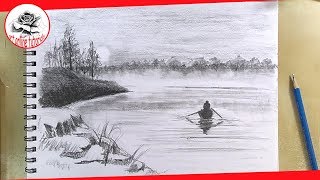 How to Draw a Landscape Easy / follow along drawing lesson