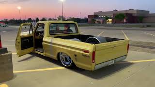 1975 Ford f100 Air Bagged Chassis at Classic Truck Nationals