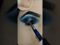 blue smokey eye makeup tutorial eyeshadowtoturial makeuptutorial smokeyeyes trendingshorts short