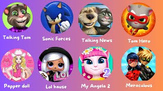 #Papper Doll Makeover#Meraculous #Tom Hero#Lol Hause #Sonic Forces#My Angela 2#T