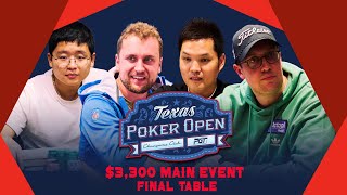 Texas Poker Open $2,000,000 GTD Main Event Final Table! $400,000 Top Prize