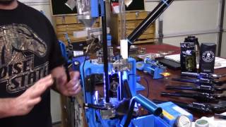 Dillon XL650, 223/5.56, Video 46, Inserting the Dillon Powder Funnel and Failsafe Rod Setup