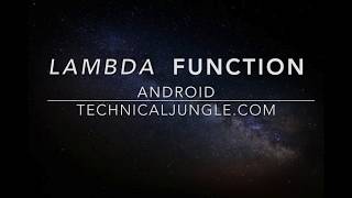 Lambda Function in Android - Remove boilerplate code