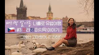 🇨🇿열아홉, 나홀로 유럽여행3ㅣ그동안 고마웠어, 프라하 :-) 새로운 나라로 떠나는 날 ✈️ㅣ냔지 브이로그 VLOG