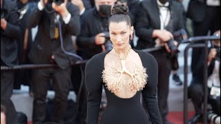 The stunning Bella Hadid on the red carpet in Cannes