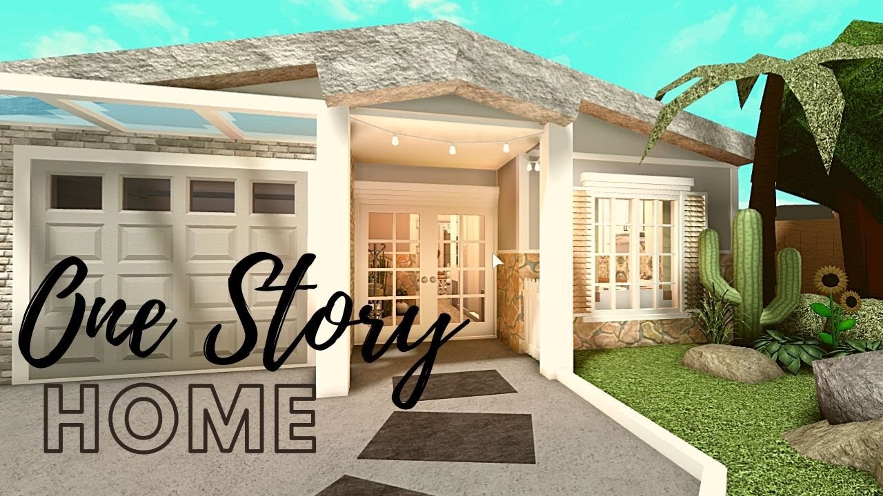 BLOXBURG One Story Family House | NB Speed Build - YouTube