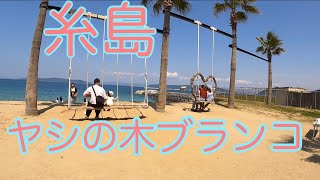 [ Visit ] Itoshima, Fukuoka JAPAN 糸島 福岡 Swings Paradise ヤシの木ブランコ