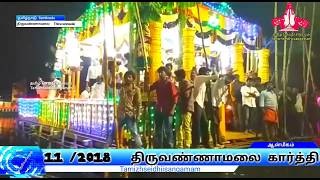 Thiruvannamalai karthigai dheebam chandhirasekarar iyankulathil theppa utsavam  festival 24,11,2018