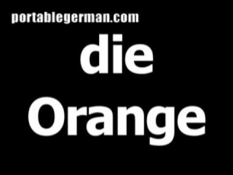 What is German for Orange?