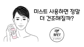 미스트 사용하면 정말 더 건조해질까? (직접 테스트 해봤습니다💧)