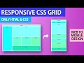 Responsive CSS Grid Tutorial