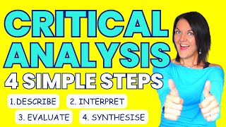Critical analysis for PhD students in 4 simple steps | Describe, interpret, evaluate, synthesise