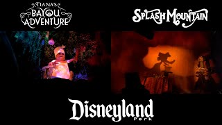 Tiana's Bayou Adventure vs. Splash Mountain - Disneyland Park - Side by Side Ridethrough