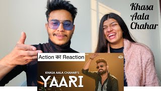 Yaari Khasa Aala Chahar New Haryanvi Song White Hill Dhakad | Reaction Video