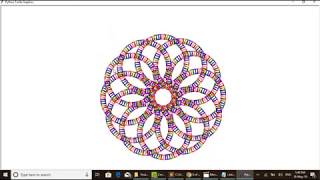 Python Turtle Graphics Square Circle Wheel