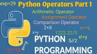 #10 Python Operators Part1 | | Python Tutorial - Python for Beginners | Tek Solutions #teksolutions