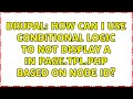 Drupal: How can I use conditional logic to not display a ＜div＞ in page.tpl.php based on node id?