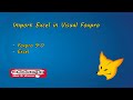 Import Excel In Visual Foxpro