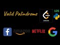 Valid Palindrome  | LeetCode 125 | Python