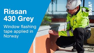 RISSAN 430 Grey I Window flashing tape | Solehoyden, Norway I SIGA