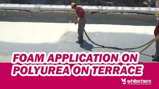 FOAM APPLICATION ON POLYUREA ON TERRACE - WATER AND HEAT INSULATION - Pendik #isolation #insulation