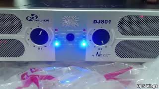 Nx audio DJ801 power amplifier testing