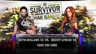 WWE 2K | Seth Rollins vs Becky Lynch - No Count Out