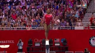 Simone Biles Beam FALL AND TEARS 2021 Olympic Trials Day 2