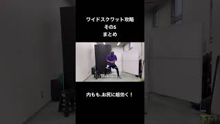 ワイドスクワット攻略その5まとめ