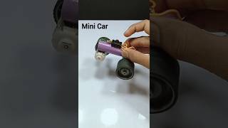 How to make mini car with motor || Mini toy car at home #motor #car #shorts