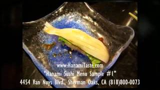 Hanami Sushi Menu Sample #1