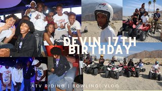 ATV RIDING | Bowling (round 1)  | Devin 17th Birthday