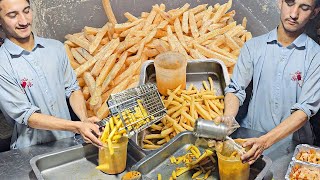 Young Boys Selling French Fries 🍟 Roadside Perfect Crispy Fries Making | Street