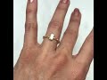 candy pop baguette diamond solitaire engagement ring 18ct ethical gold