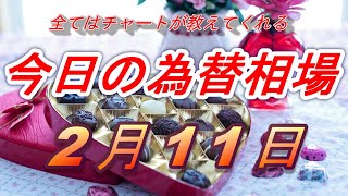 【FX】ドル、円、ユーロ、ポンド、豪ドルの為替相場の予想と前日の動きをチャートから解説。2月11日