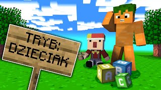 TRYB DLA DZIECI w Minecraft!( Najłatwiejszy Tryb! )