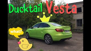 Установка спойлера ducktail (дактейл) или клеим утиный хвост