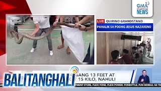 Sawa na may habang 13 feet at bigat na mahigit 15 kilo, nahuli | Balitanghali