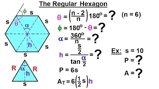 Geometry: Ch 4 - Geometric Figures (10 of 18) The Regular Hexagon