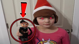 Mean Elf Is Controlling Carlie! She's Turning Into An Elf! Mean Elf On The Shelf Returns!