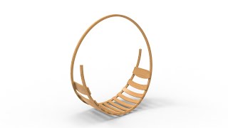 「DESIGN 376」 Wooden Hammock | Solidworks tutorial