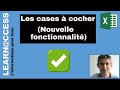 Excel  - Les Cases à cocher   (Office 365)