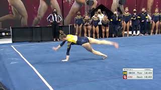 Natalie Wojcik (Michigan) Floor 2022 @ Oklahoma 9.950