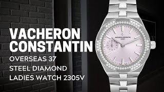 Vacheron Constantin Overseas 37 Steel Diamond Ladies Watch 2305V | SwissWatchExpo