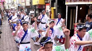 東京新のんき連  高円寺中通り商店街 プレ阿波おどり 中通り流し踊り②③④