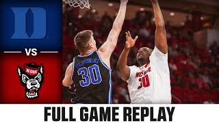 Duke vs. NC State  Game Replay | 2023-24 ACC Men's Basketball